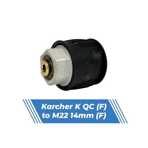 Aquatouch Pressure Washer Adaptors | Karcher K QC (F) to M22 14mm (F)