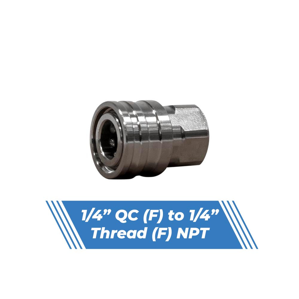 Aquatouch 1/4" female QC to 1/4" female thread adaptor, NPT (AQC123)