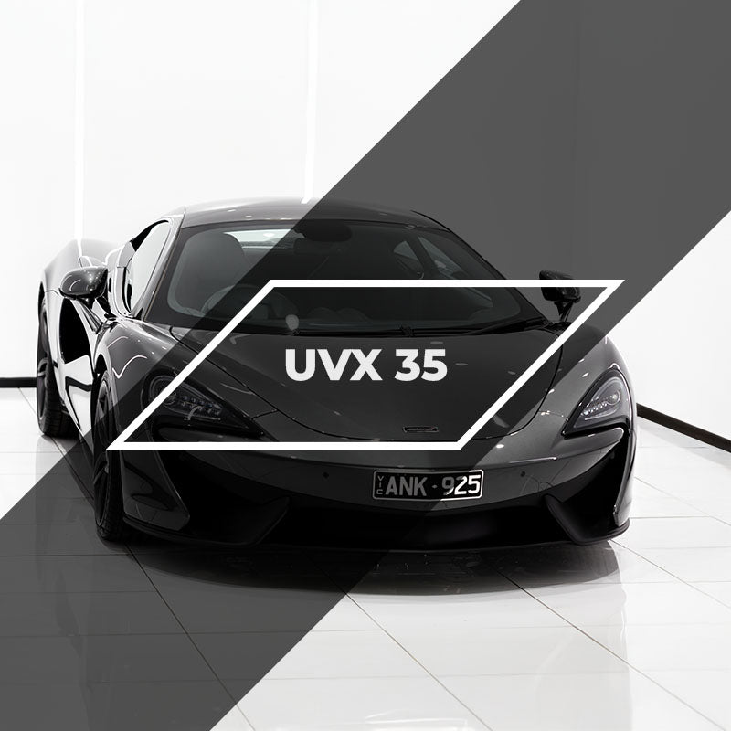 CARPRO UVX 35% stripe with Black car in the background