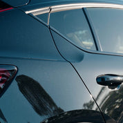 Side of black car with protection