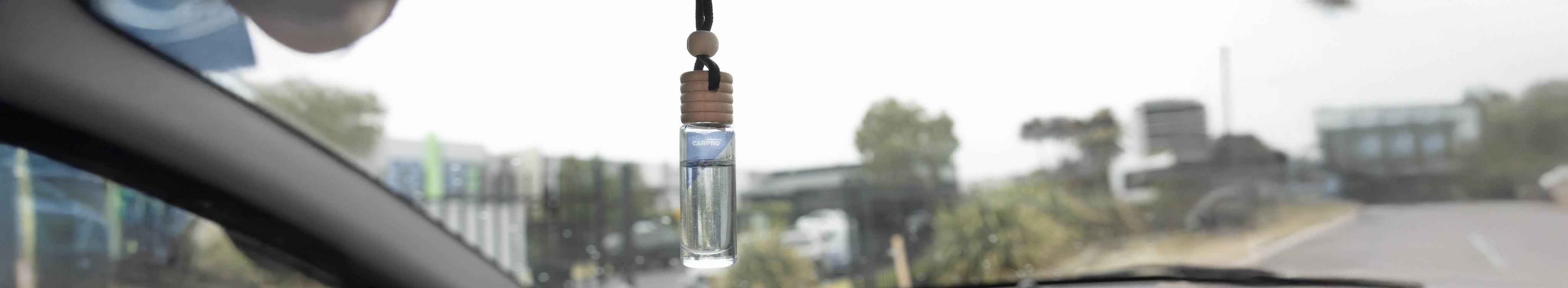 CARPRO Skyblu hanging from mirror