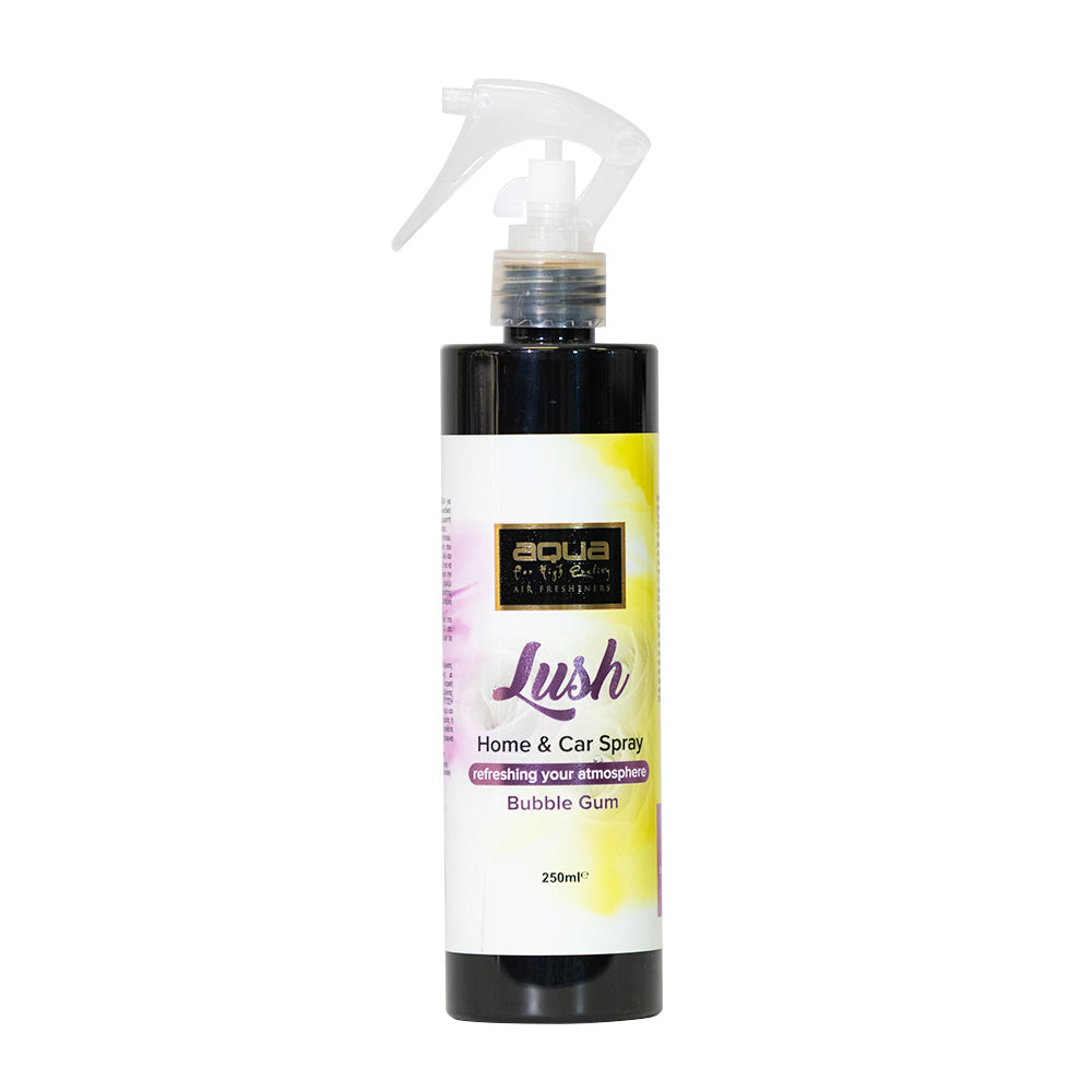 Aroma AQUA Lush home and car spray 250 mL bottle, Bubble Gum scent