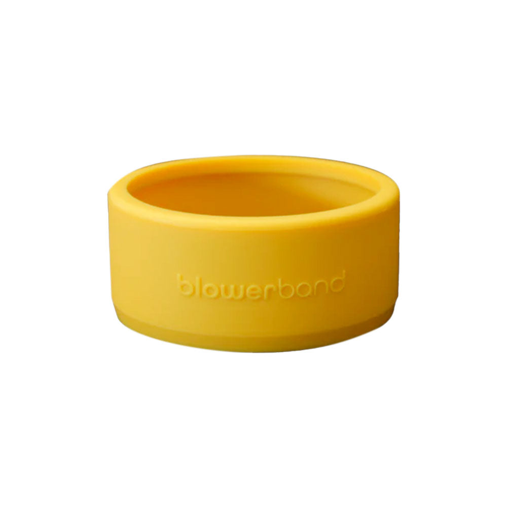 BlowerBands silicone nozzle guard in yellow (DEWALT)