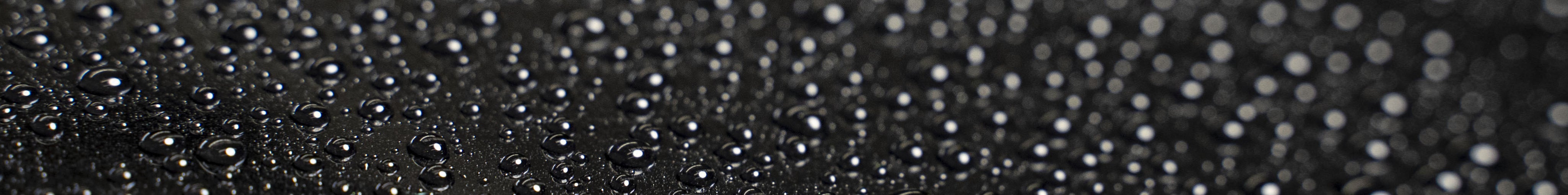 Beading on a black car