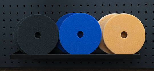 Lake Country HDO pads on a shelf