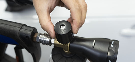 Twisting diltuion level knob on nv snowstorm