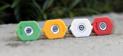 Aquatouch nozzles on a ledge