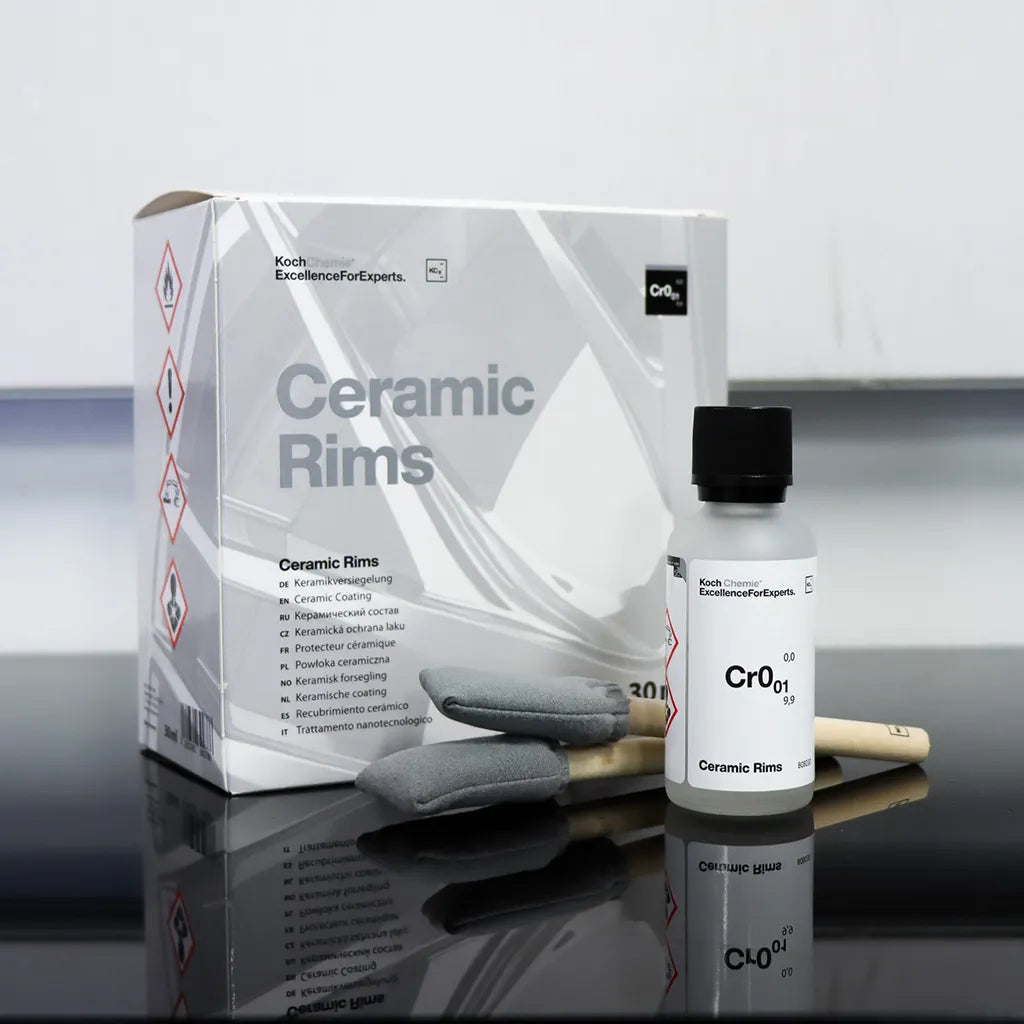 Koch Chemie Ceramic Rims Cr0.01 bottle, box and applicators