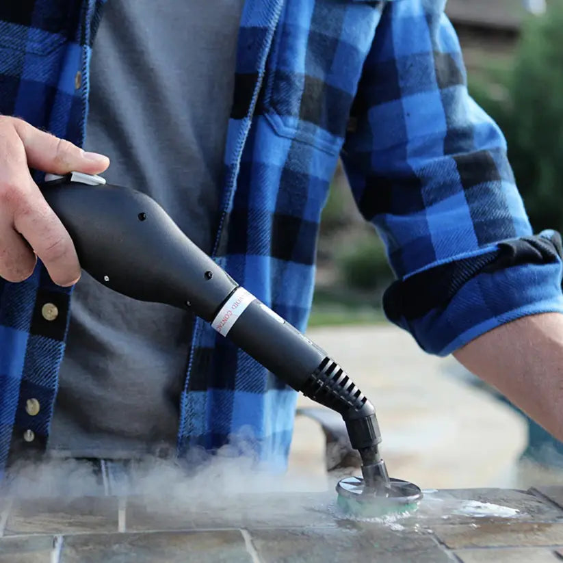 McCulloch canister steam cleaner, side view