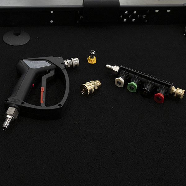 Adaptors, tape, MTM Short gun, aquatouch nozzles, Aquatouch short lance