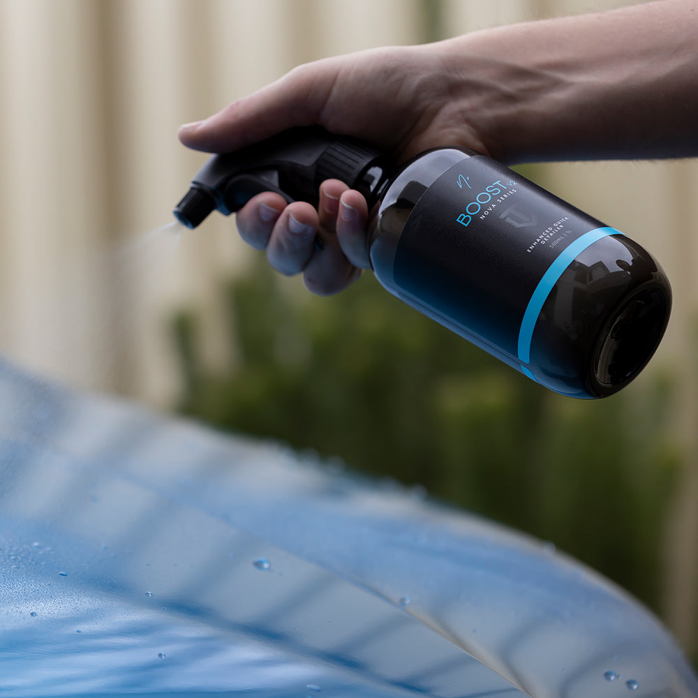 Nv Boost V2 spraying on blue paint