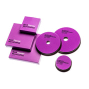 Koch Chemie - Micro Cut Soft Foam  Pad range showcasing the different sized pads available with a white background