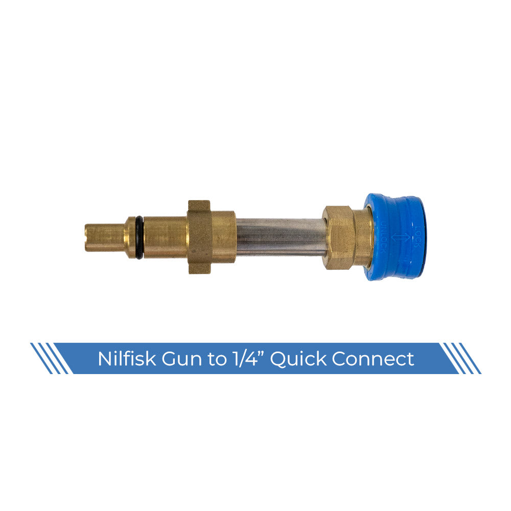 Nilfisk to 1/4" quick connect adaptor