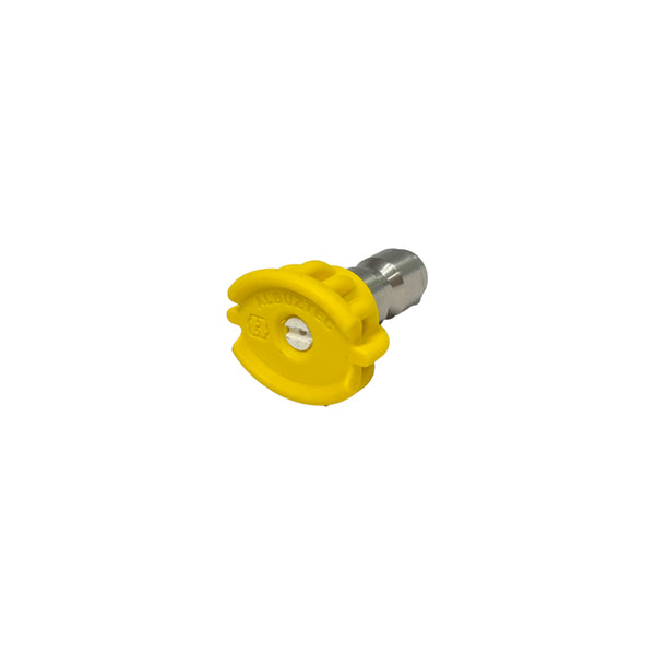 Tecomec Ceramic 1/4" QC 15° Yellow Pressure Washer Nozzle