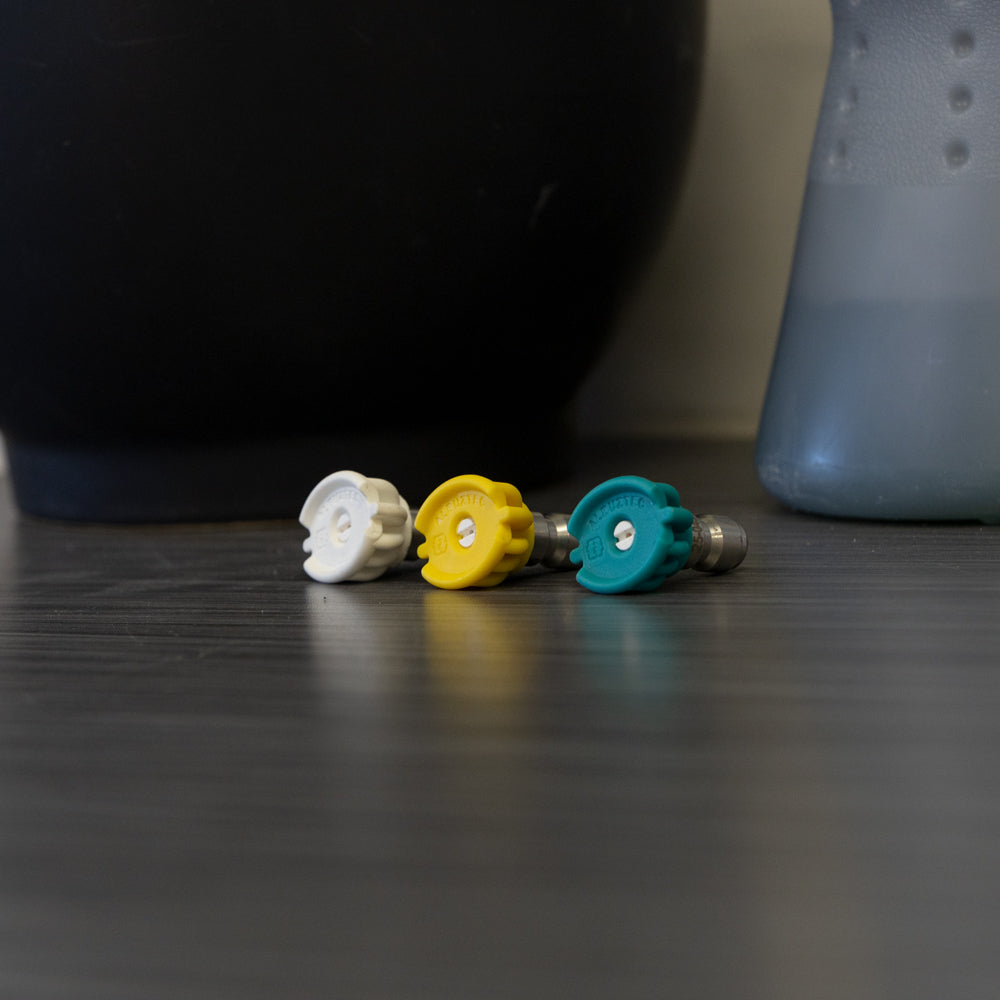 Tecomec 15° yellow, 25° green and 40° white ceramic nozzles