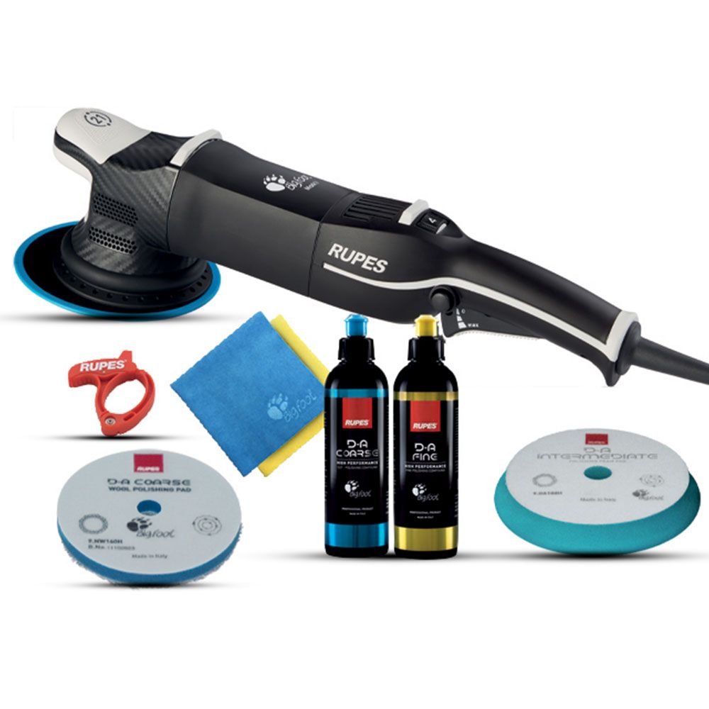 Rupes Bigfoot LHR21 MK V | Dual Action Polisher Base Kit Product Image featuring products included in base kit