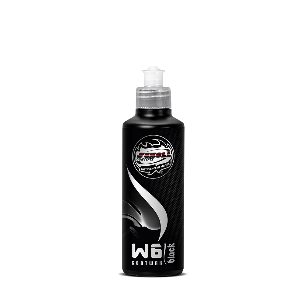 Scholl Concepts W6 Black Coatwax 250 mL bottle