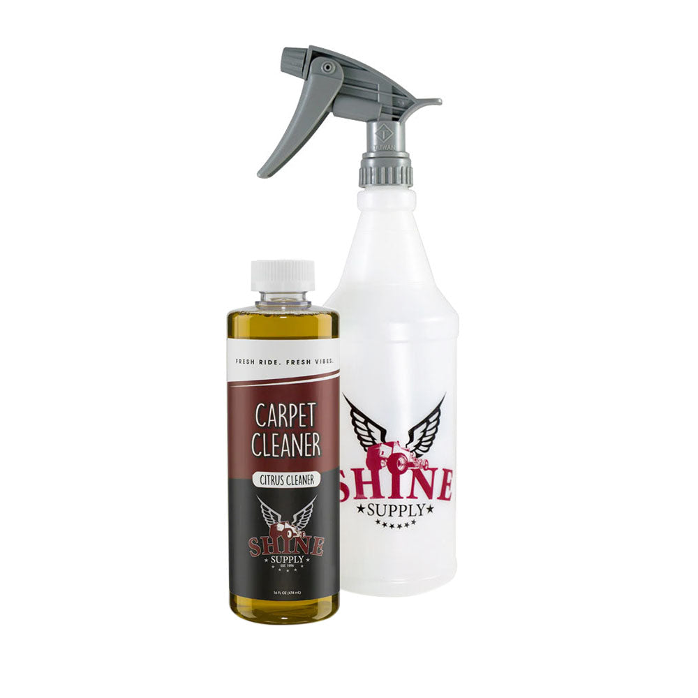 Shine Supply Carpet & Upholstery Cleaner bottle