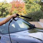 MTM Hydro Short Gun Spraying onto black car