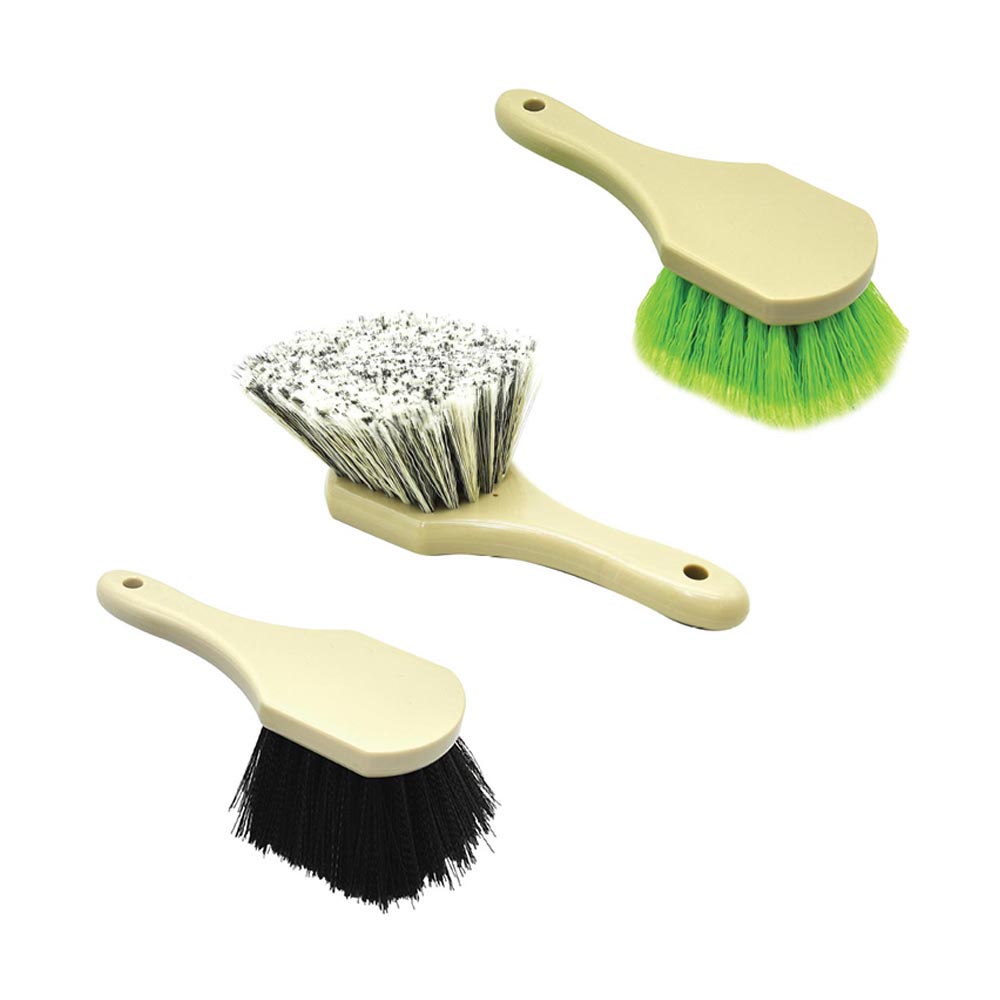 Economax Wheel and Tyre Brush 3-pack: soft, medium and hard brushes