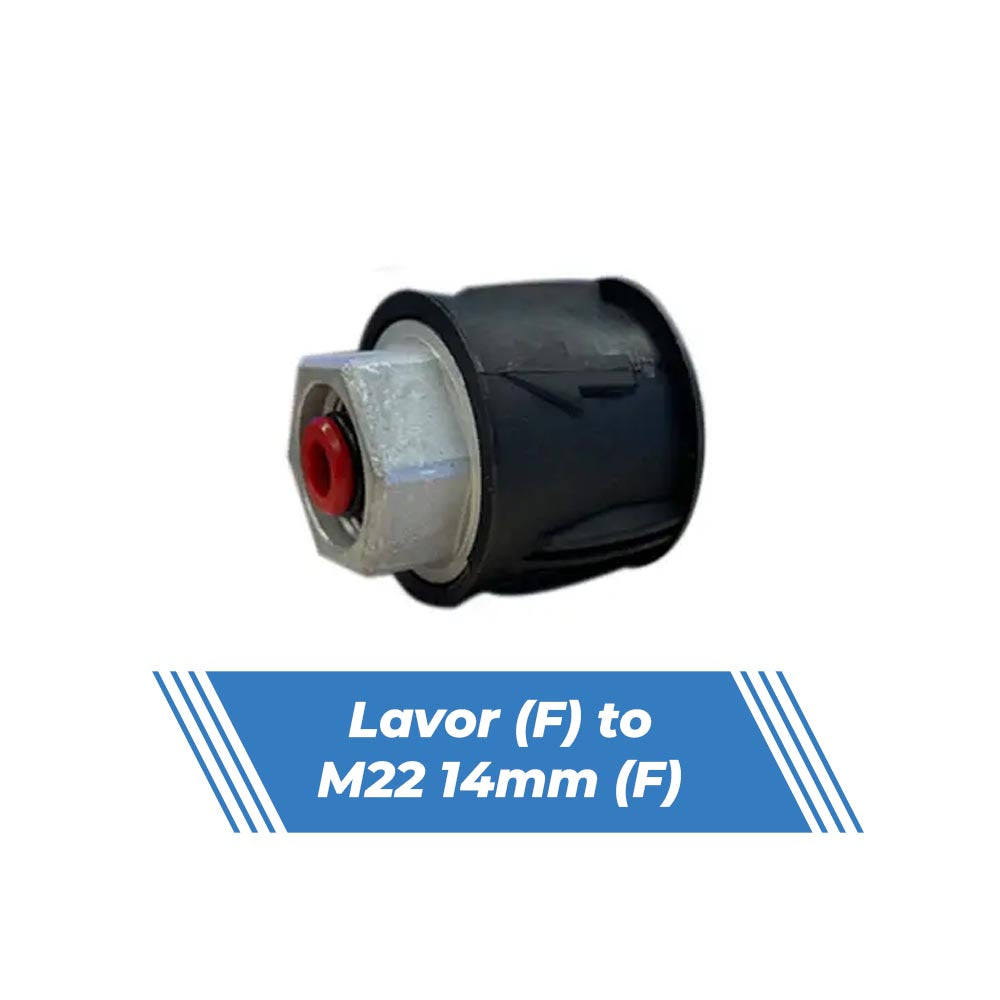 Aquatouch Pressure Washer Adaptors | Lavor (F) to M22 14mm (F)