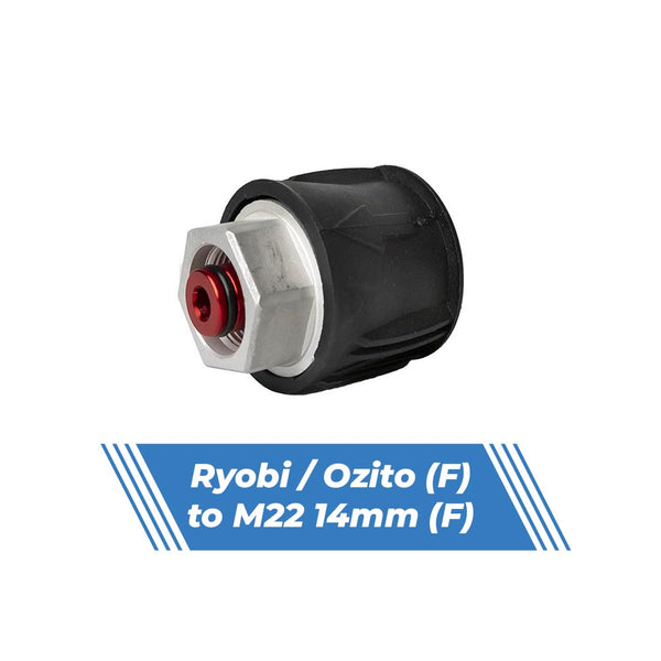 Aquatouch Ryobi / Ozito (F) to M22 14mm (F) pressure washer adaptor AQC143