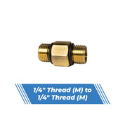 Aquatouch Pressure Washer Adaptors | 1/4" Thread (M) to 1/4" Thread (M)