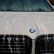 Spraying MIRCH Kraken onto boot of a BMW