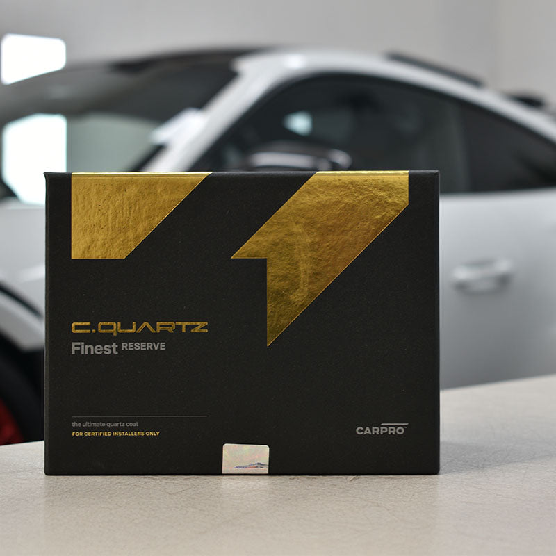 CARPRO Cqaurtz Finest Reserve on a bench