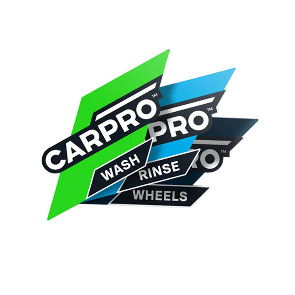 CARPRO Wash, Rinse and Wheels bucket labels, set of 3
