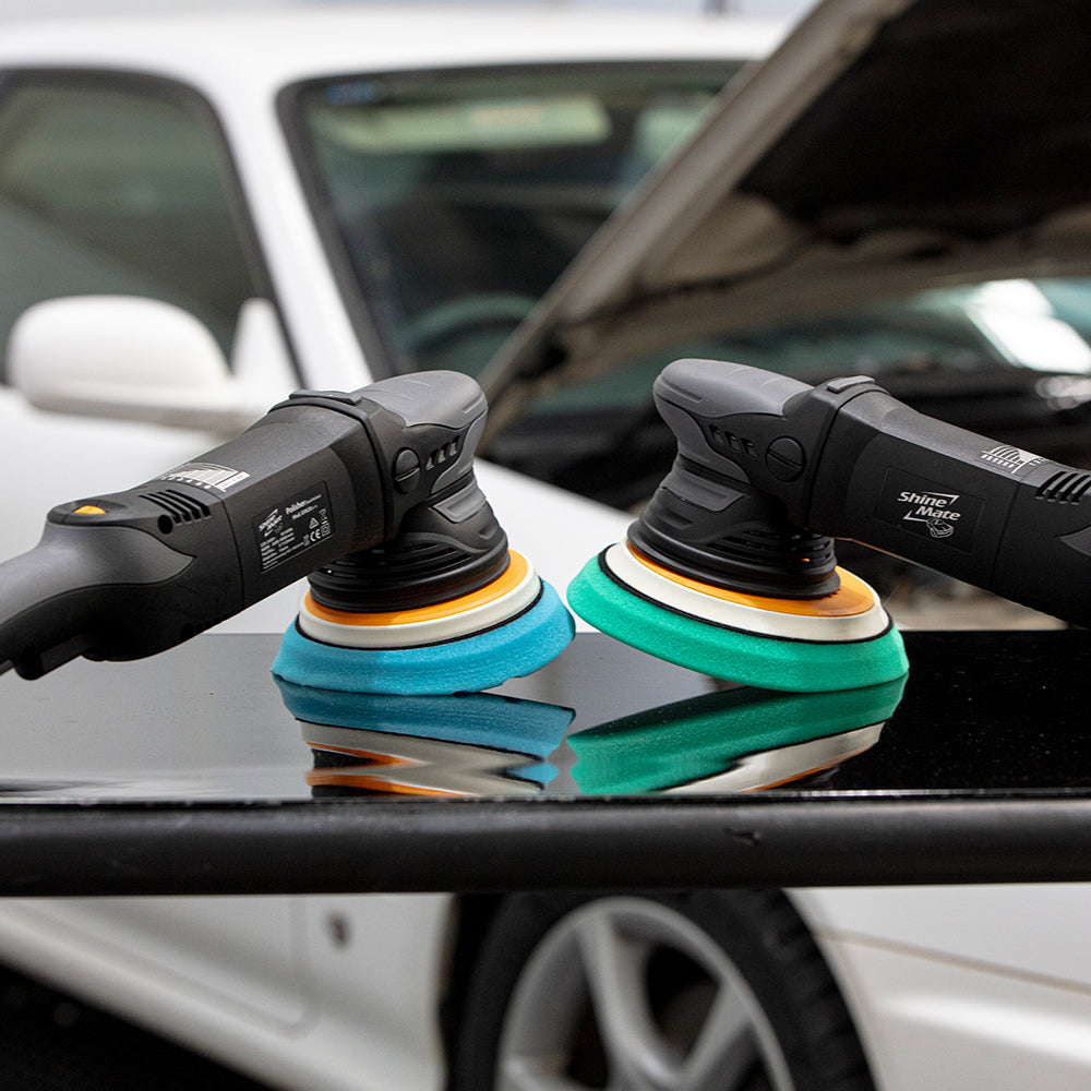 Waxit Complete Corded Car Polisher Kit with four ShineMate polishers