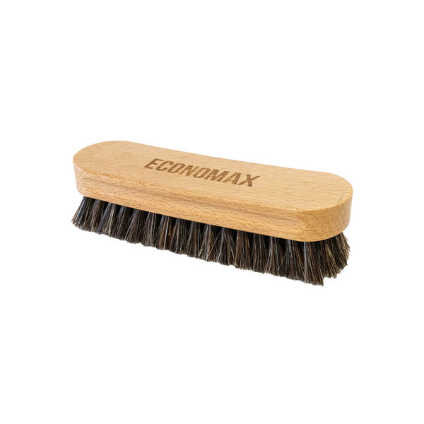 Economax Leather Brush with horse bristles
