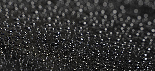 Beading on a black car