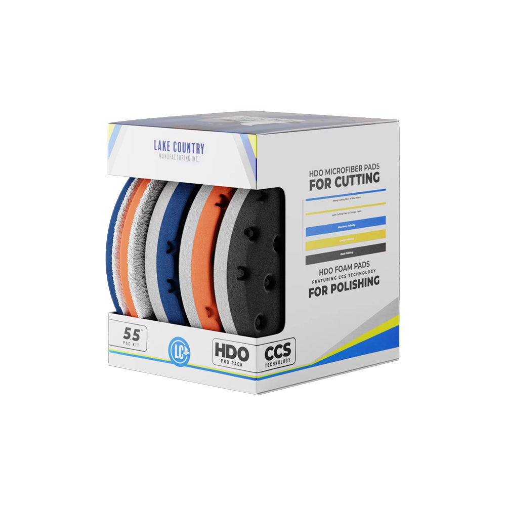 Lake Country HDO CCS Pro Stack of foam and microfiber pads
