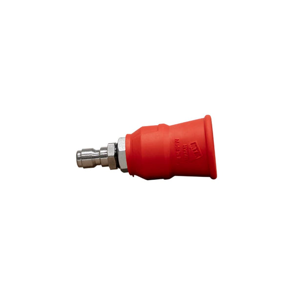 MTM HPN red 0 degree pressure washer nozzle with rubber guard