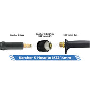 Aquatouch Pressure Washer Adaptors | Karcher K QC (F) to M22 14mm (F)