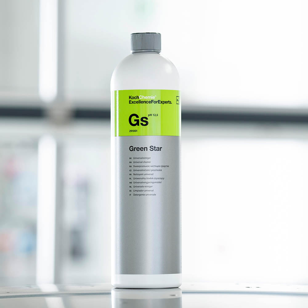 Koch Chemie Green Star 1 L bottle on a car panel