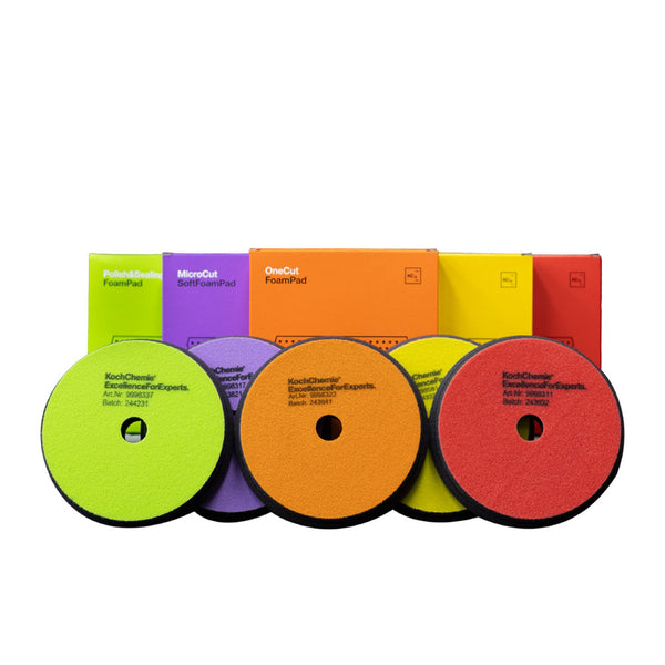 Koch Chemie Pad Stack – Soft, five foam polishing pads