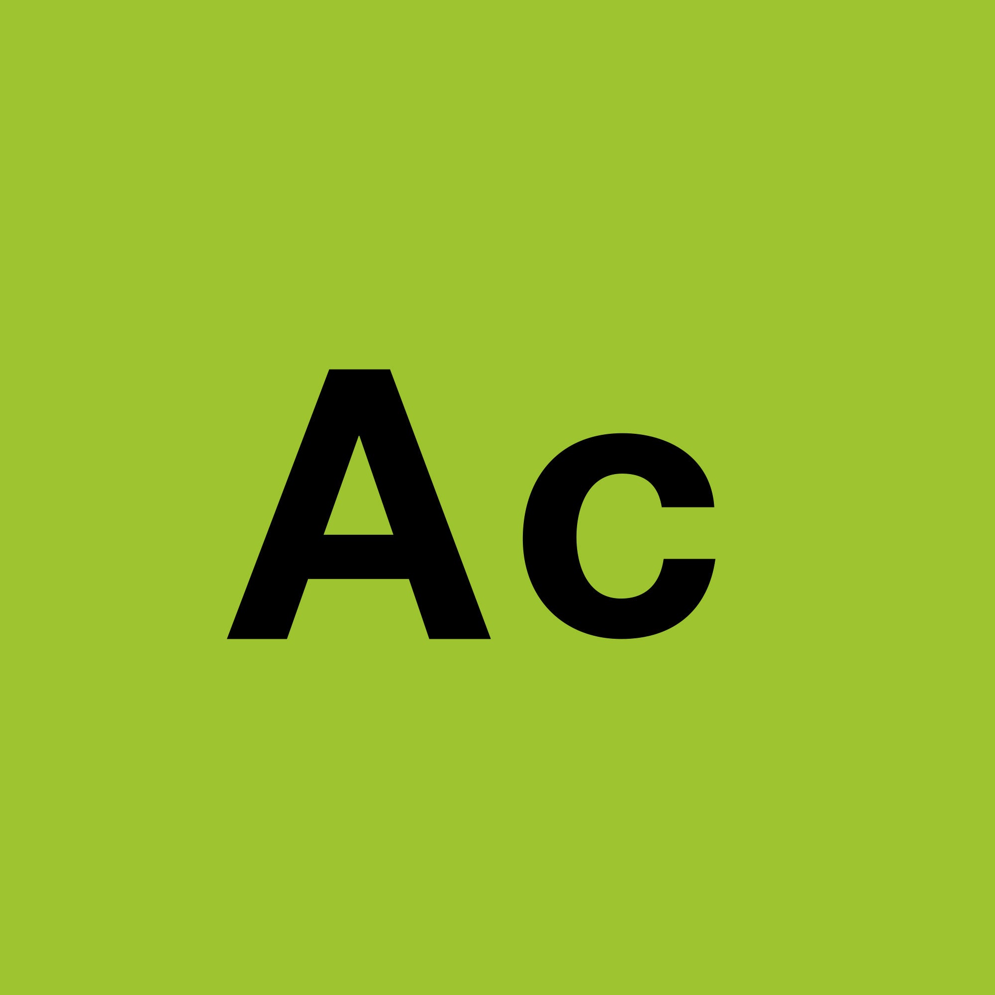 &#39;Ac&#39; meaning Alkaline Cleaners colour coordinated to the &#39;gren&#39; colour scheme