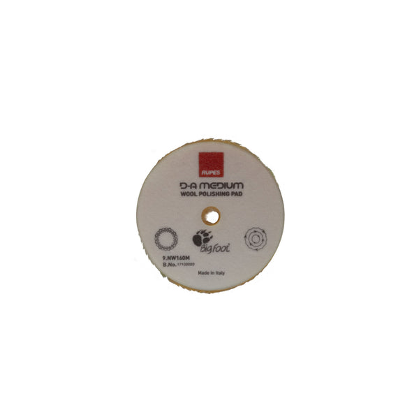 Rupes DA Yellow Medium Wool Pad, 80 mm