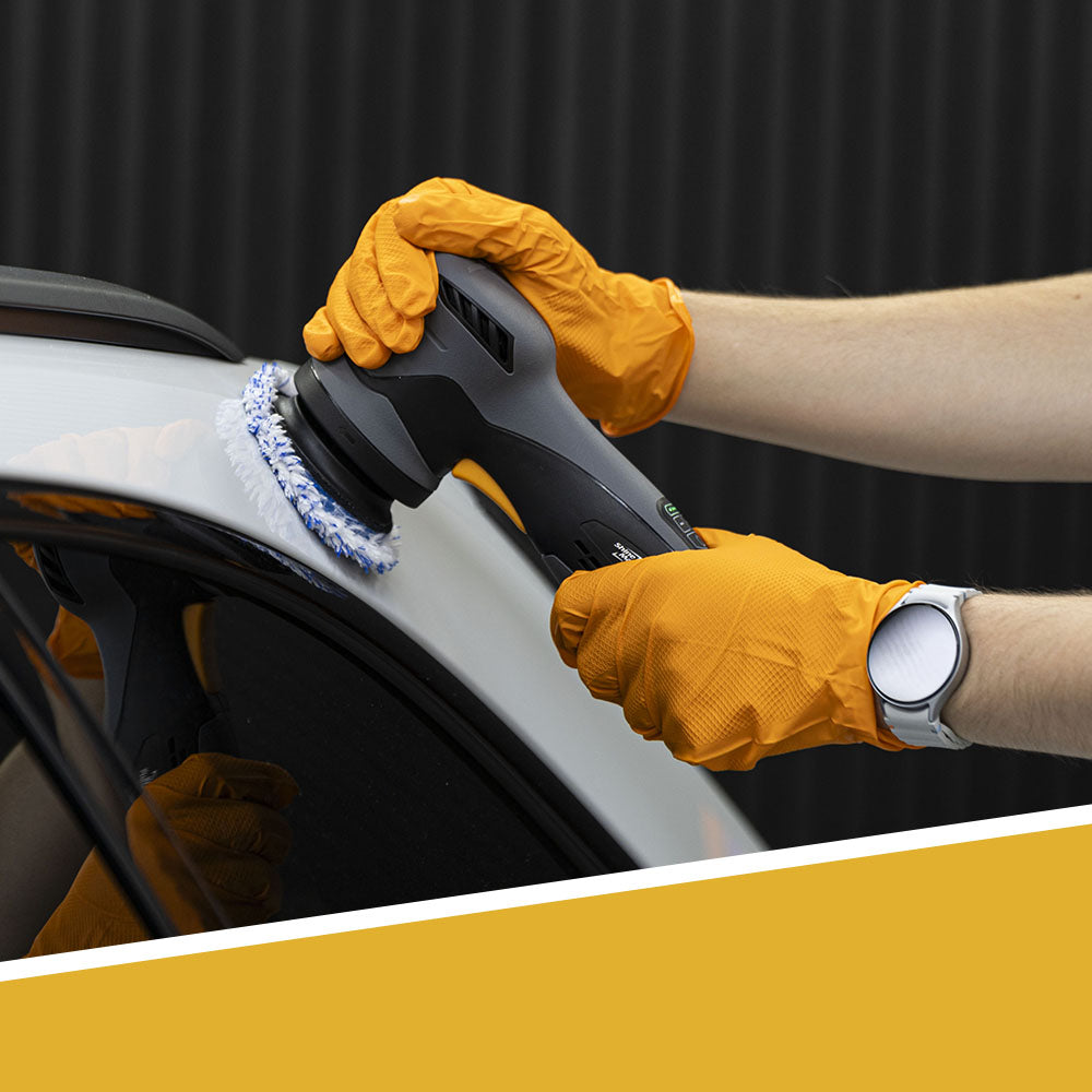 Polishing with a microfiber pads