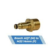 Aquatouch Pressure Washer Adaptors | Bosch AQT (M) to M22 14mm (F)