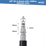 Waxit Short Gun Fitting Kit | Bosch AQT, ARBlue, Michelin