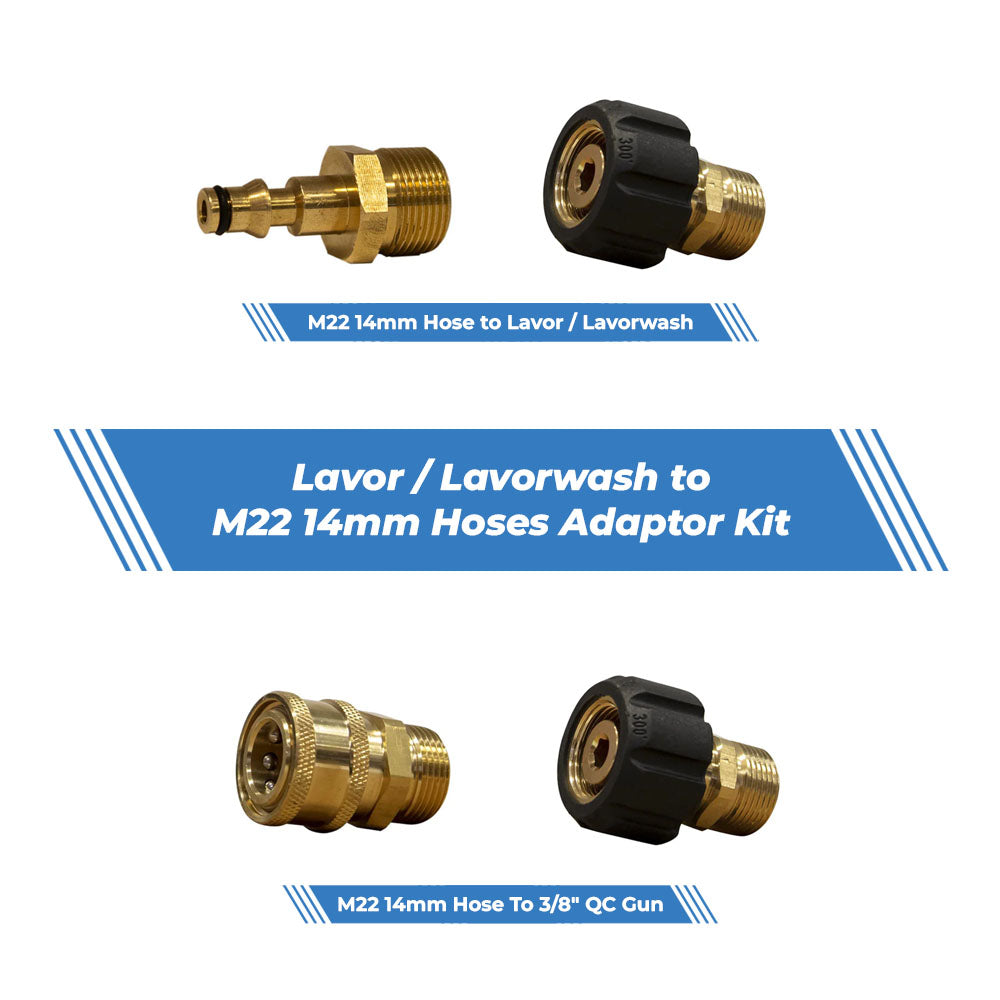 Waxit Pressure Washer Hose Fitting Kit | Lavor / Lavorwash