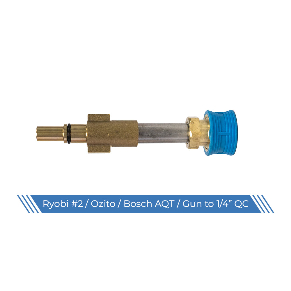 Bosch AQT / Ryobi gun to 1/4" quick connect adaptor