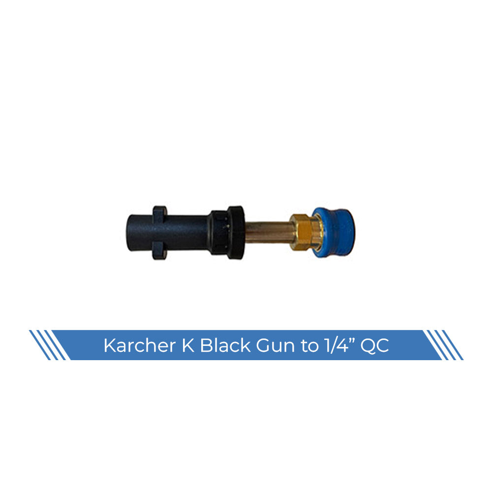 Karcher K to 1/4" quick connect adaptor, black