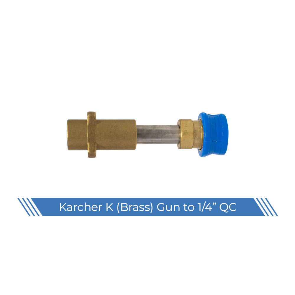 Brass Karcher K to 1/4" quick connect adaptor