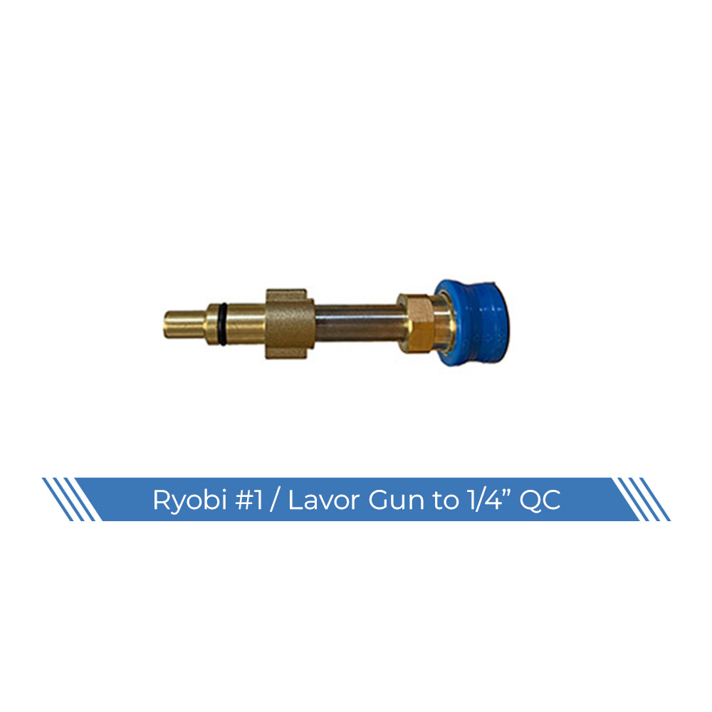 Lavor / Ryobi / Ozito to 1/4" quick connect adaptor