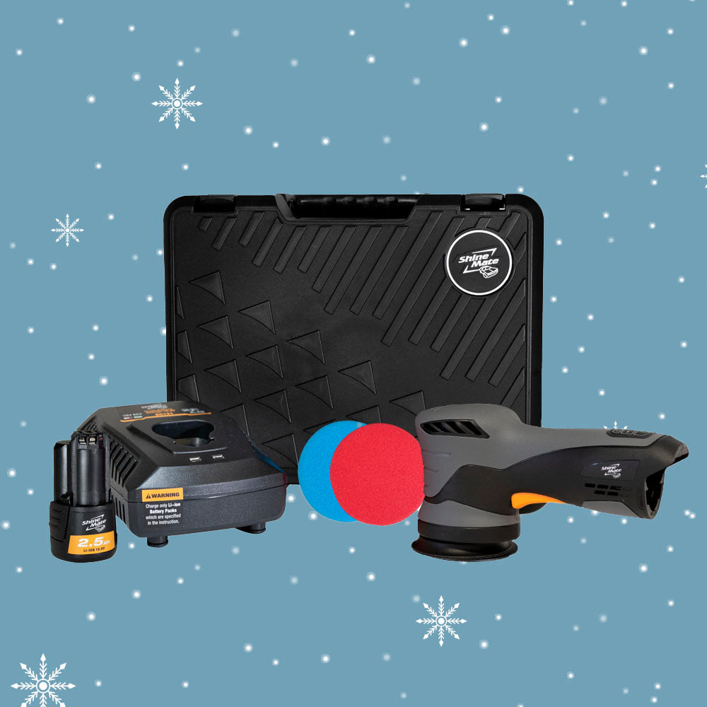 ShineMate EB212 | Mini Dual Action Cordless Car Polisher Kit