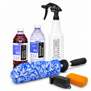 Waxit Wheel Care Kit with MIRCH Grime Reaper, MIRCH Banshee Shroud, spray bottle, wheel brush and applicators